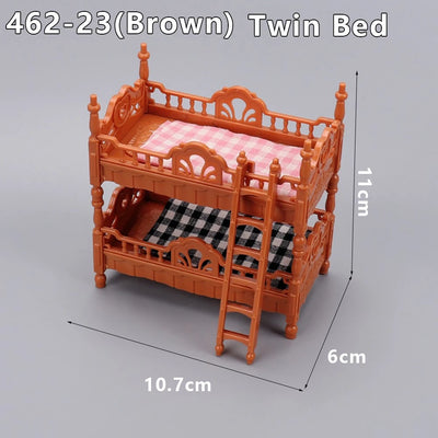 1:12 Dollhouse Miniature Cradle Crib Surround Bed Piano Table Set Furniture Kitchen Model Decor Toy Doll House Accessories by Smarsty