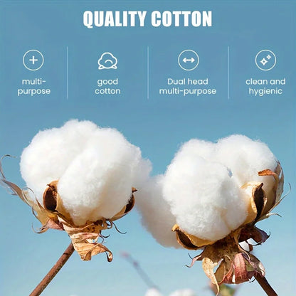1000 Count Eco-Friendly Cotton Swabs for Makeup and Cleaning - Smarsty