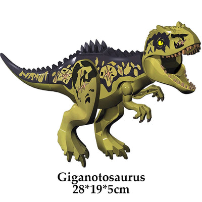 Jurassic Dinosaur World Brutal Raptor T-Rex Triceratops Indominus Rex Model Building Blocks Dino Velociraptor Figure Bricks Toys - Smarsty