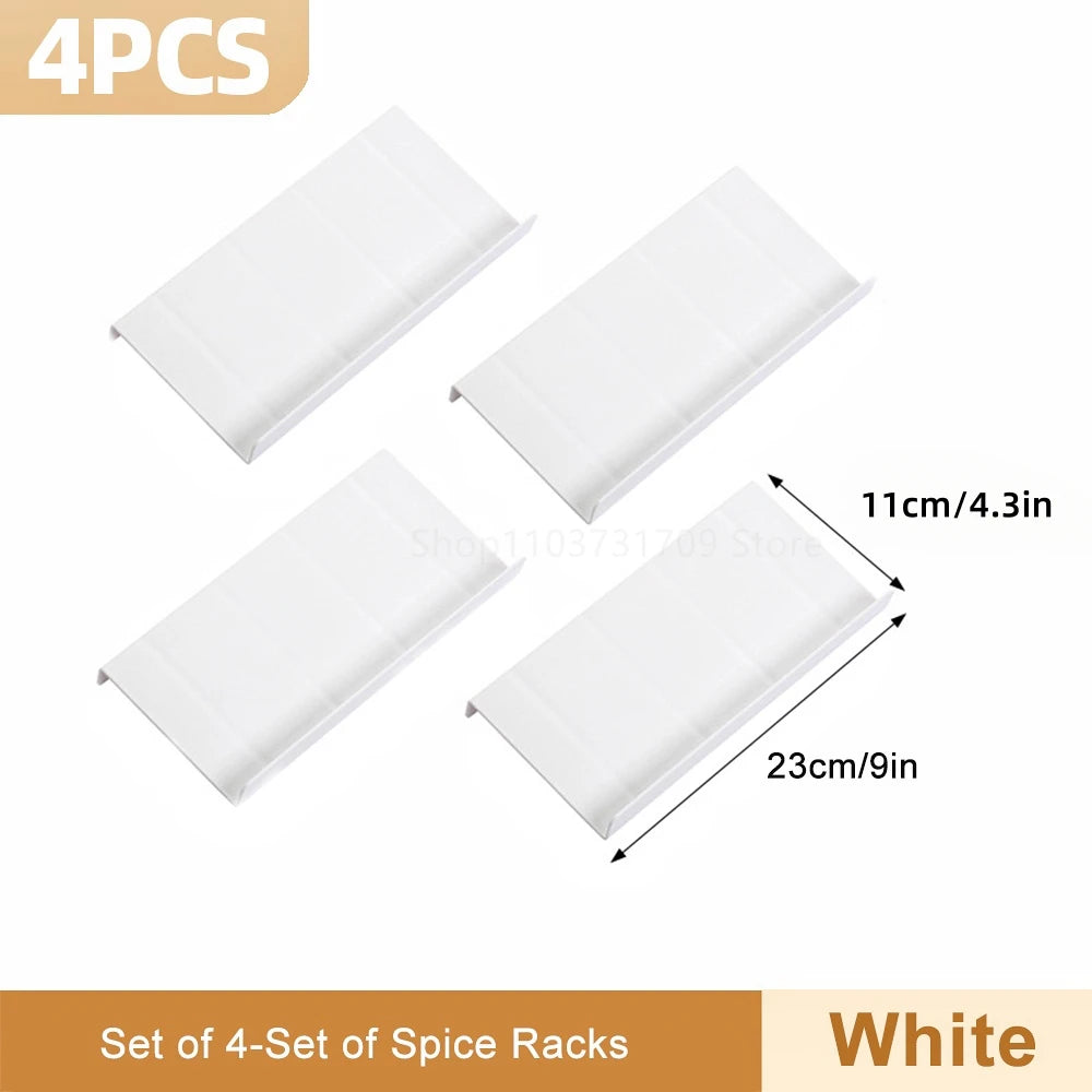 Drawer Spice racks for Kitchen 4 Layers Adjustable Spice Rack for Spice Jars Seasoning Shelf Cabinet Pantry Kitchen Organizer