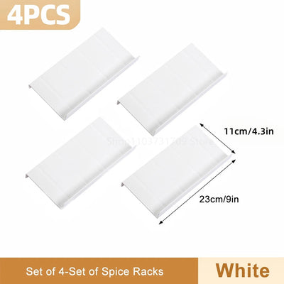 Drawer Spice racks for Kitchen 4 Layers Adjustable Spice Rack for Spice Jars Seasoning Shelf Cabinet Pantry Kitchen Organizer by Smarsty