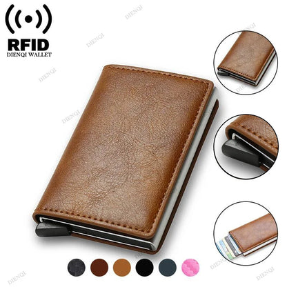 Anti Thief Rfid Credit Card Holder Smart Minimalist Wallet Men Women Slim Bank Cardholder Case Money Bag Cash Creditcard Purse - Smarsty