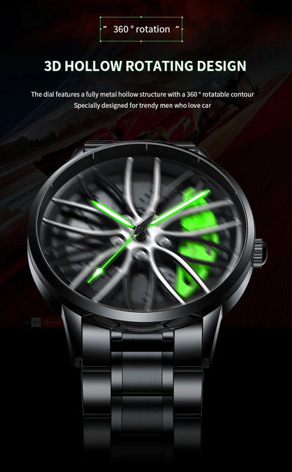 2024 New VA VA VOOM Black Stainless Steel Sports Watch - Smarsty