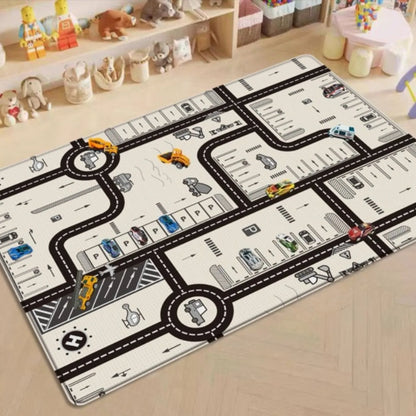 Foldable Baby Play Mat Children's Double-sided Pattern Protection Non-slip Activity Carpet Children's Educational Activity Mat