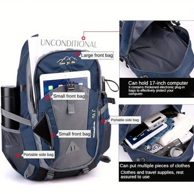 New 40L outdoor hiking bag men's and women's shoulder bag sports bag leisure travel backpack large capacity - Smarsty