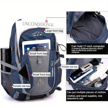 New 40L outdoor hiking bag men's and women's shoulder bag sports bag leisure travel backpack large capacity - Smarsty