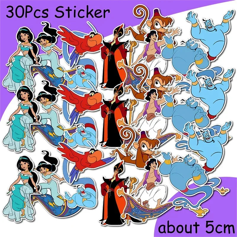 Jasmine Princess Aladdin Birthday Party Tableware Set - Smarsty