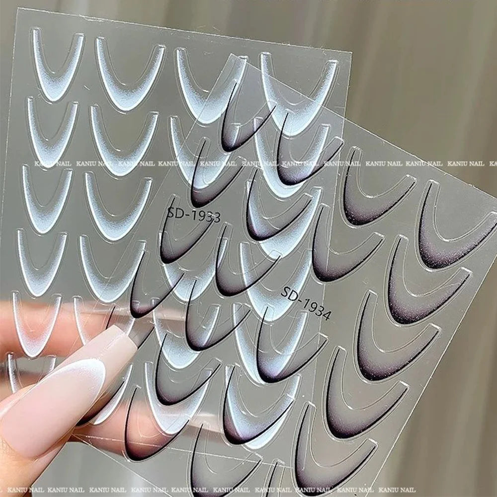 Self-Adhesive French Lines Nail Stickers for Easy Manicure - Smarsty