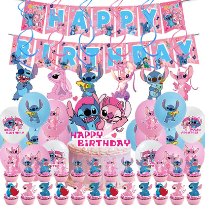 Disney Lilo and Stitch Birthday Party Decoration Set - Smarsty