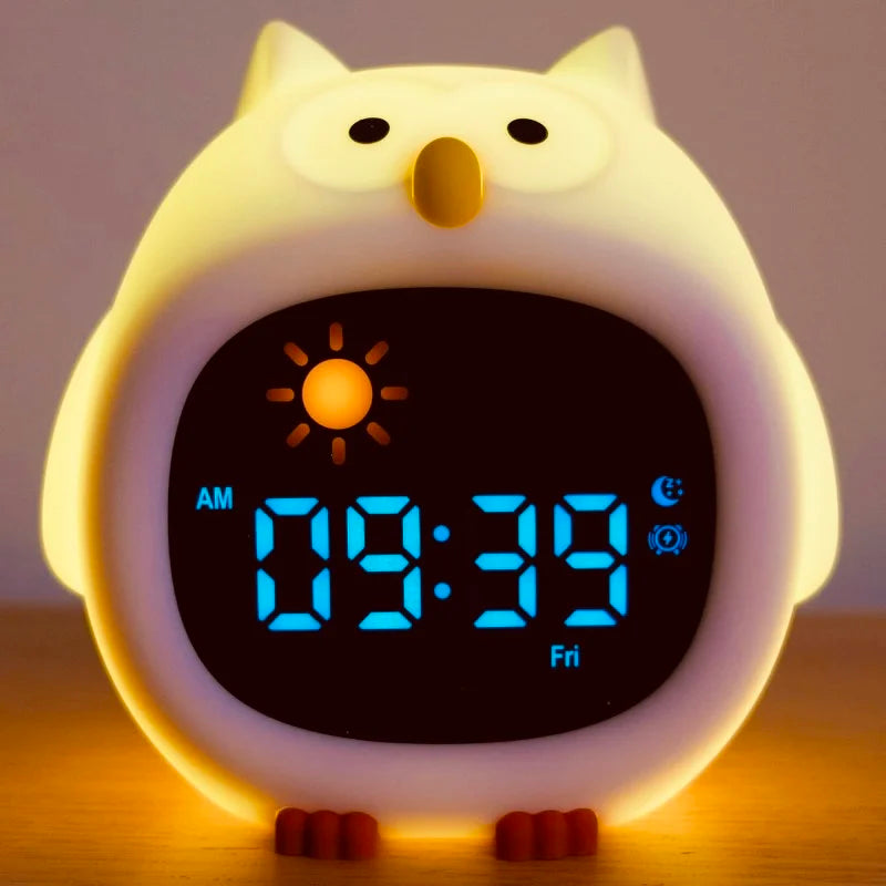 Puppy-Shaped Kids Alarm Clock with Night Light - Smarsty