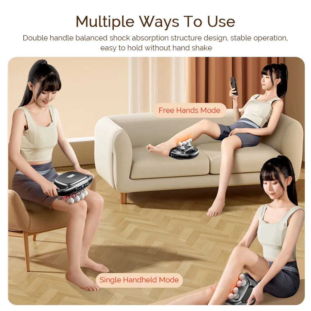 16-Head Fascia Gun High-Frequency Vibration Body Massage Gun Back and Waist Massager Neck Shoulder Massager Muscle masajeador - Smarsty