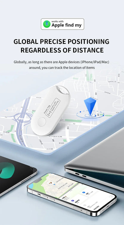 Mini GPS Tracker with Bluetooth Range for Easy Item Location - Smarsty