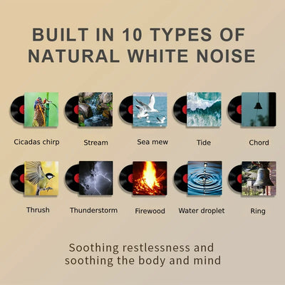 Rechargeable White Noise Machine With Soothing Night Light - Smarsty