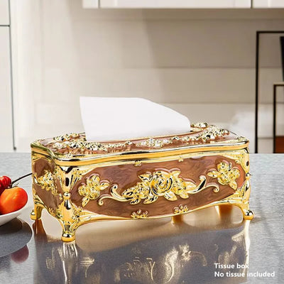 European tissue box, high-end hotel restaurant napkin extraction box, kitchen and living room tabletop tissue storage box by Smarsty