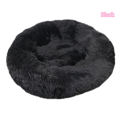 Super Soft Cat Bed Plush Donut Design for Comfort - Smarsty