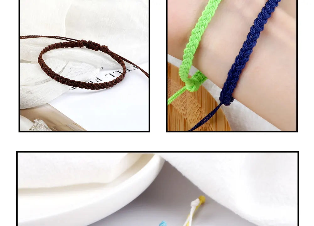 Classic Handmade Braided Adjustable Bracelets for All - Smarsty