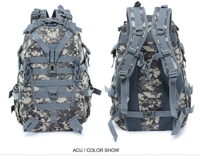 40L Tactical Backpack for Men Camping Hiking Backpacks Reflective Outdoor Travel Bags Survival Molle Climbing Rucksack Bag - Smarsty