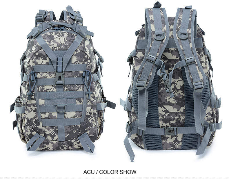 40L Tactical Backpack for Men Camping Hiking Backpacks Reflective Outdoor Travel Bags Survival Molle Climbing Rucksack Bag - Smarsty