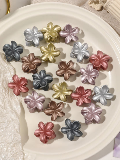Mini Flower Hair Clips Pack Creaseless Claw Clips For Bangs - Smarsty