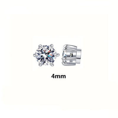 Magnetic Cubic Zirconia Earrings No Piercing Sparkle - Smarsty