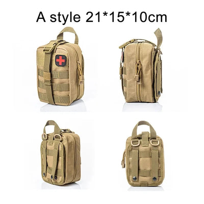 Tactical First Aid Kit Medical Kit Emergency Outdoor Camping Emergency Survival Tool Military Storage Bag Storage Bag by Smarsty