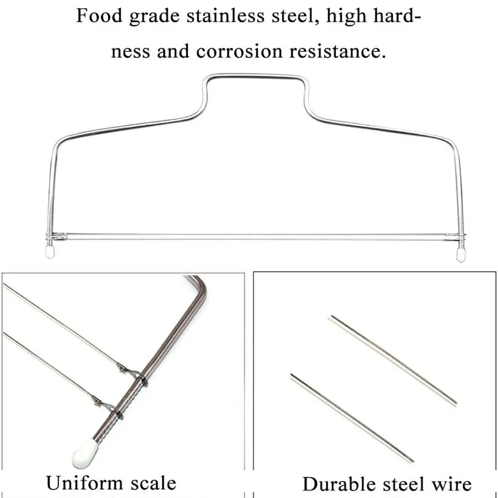 Adjustable Stainless Steel Cake Cutter for Perfect Layers - Smarsty