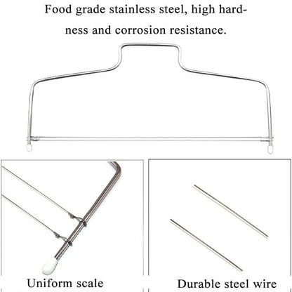 Adjustable Stainless Steel Cake Cutter for Perfect Layers - Smarsty