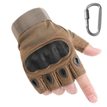 Touch Screen Tactical Motorcycle Gloves With Hard Knuckle Protection - Smarsty