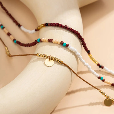 Bohemian Multi Layered Beaded Waist Chain Jewelry - Smarsty