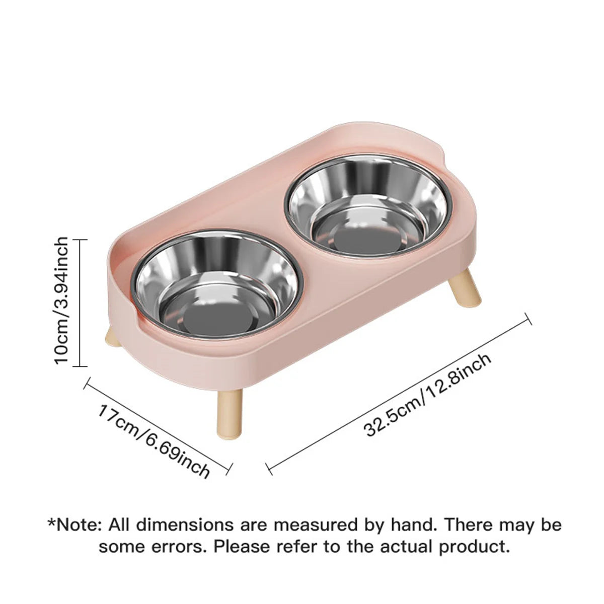 Colorful Double Bowl for Dogs and Cats with Large Capacity - Smarsty