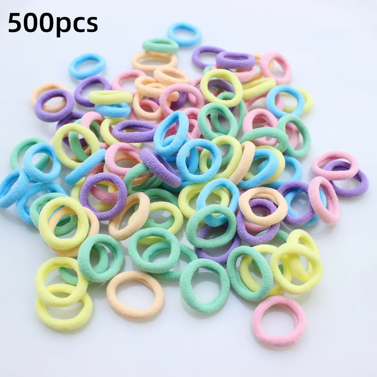 Girls Colorful Elastic Hair Bands Non Slip Soft Ties - Smarsty
