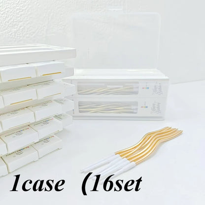 6/12/48pcs/1case Birthday Candles Spiral Cake Candles  Long Thin Cake Candles For Wedding Party And Cake Decoration - Smarsty