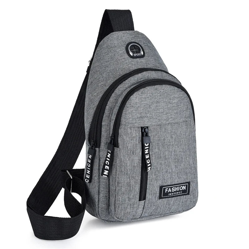 Waterproof Oxford Chest Bag For Men Korean Style Messenger - Smarsty