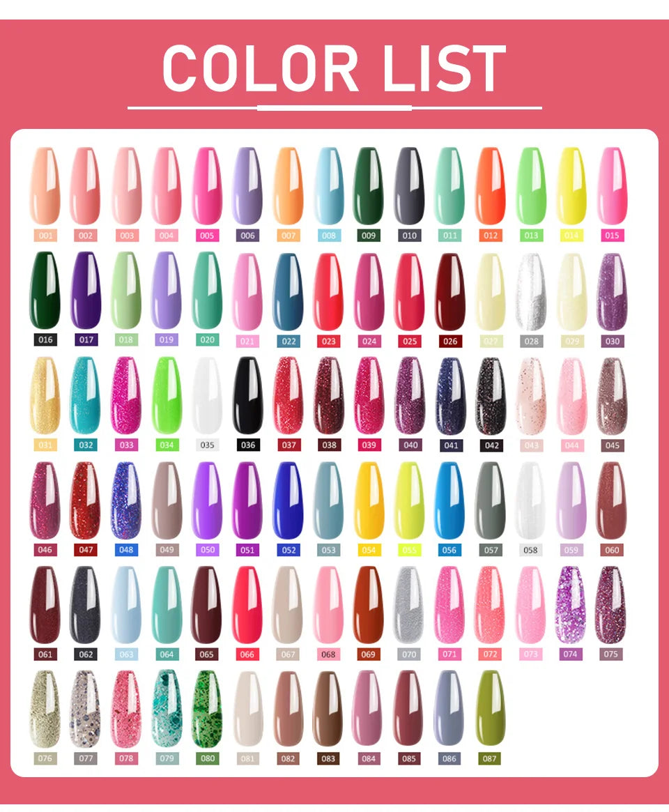 Acrylic Gel Nail Extension Kit with UV LED Lamp - Smarsty