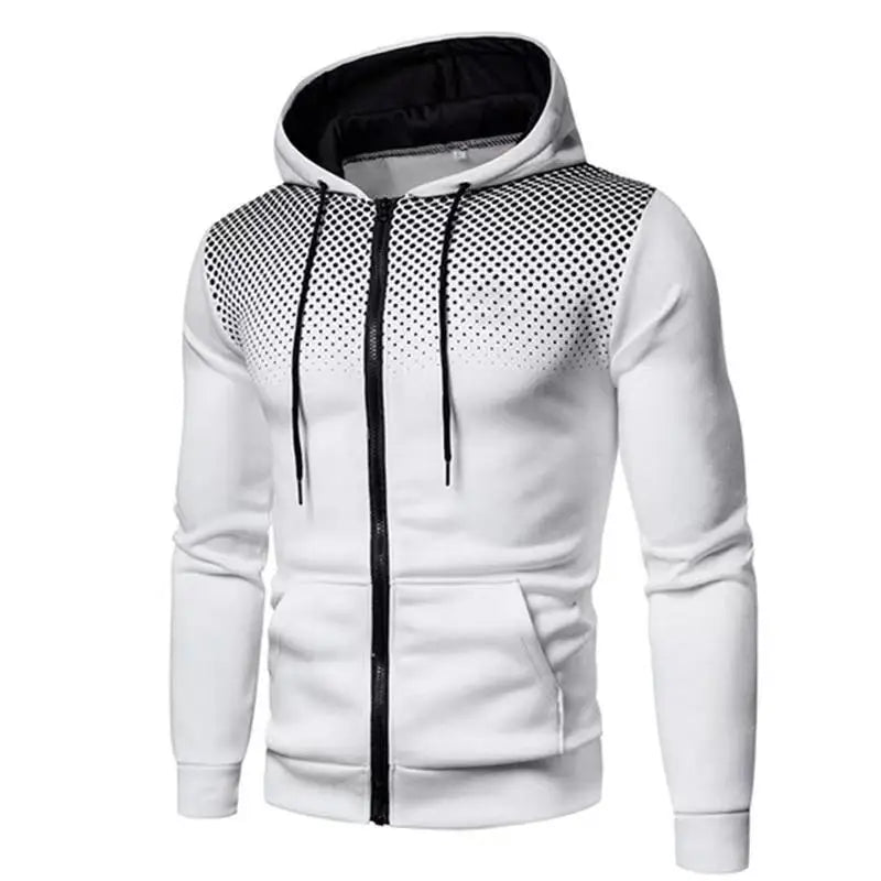 2024 New Men's Hoodie Jacket Streetwear Long Sleeve Sweatshirts Zipper Hooded Pullover Male Sportswear Men Clothing Streetwear - Smarsty