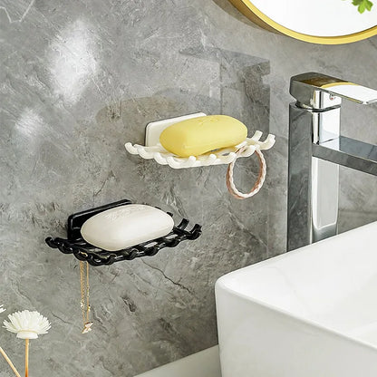 Wall Mounted Soap Dish With Drainage Shelf For Elegant Bathrooms - Smarsty