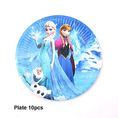 Frozen Princess Birthday Party Tableware Set - Smarsty
