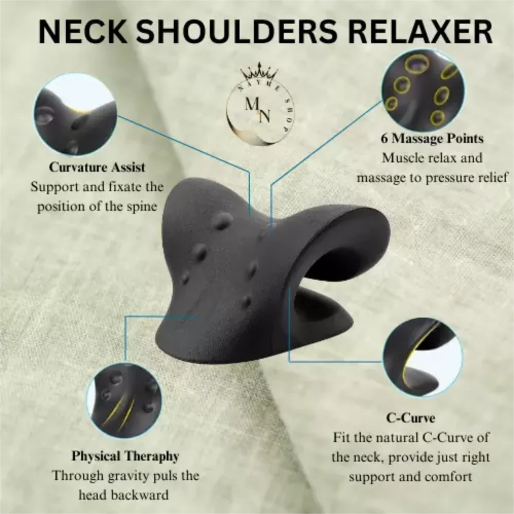 Neck And Shoulder Relaxer Cervical Traction Device - Smarsty