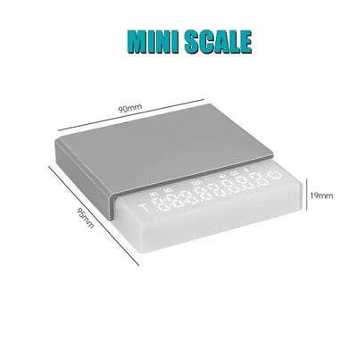 Personal Electronic Scale For Coffee Household Italian Coffee Scale Gram Weight Chronograph Scale Kitchen Scale Waterproof Mini by Smarsty