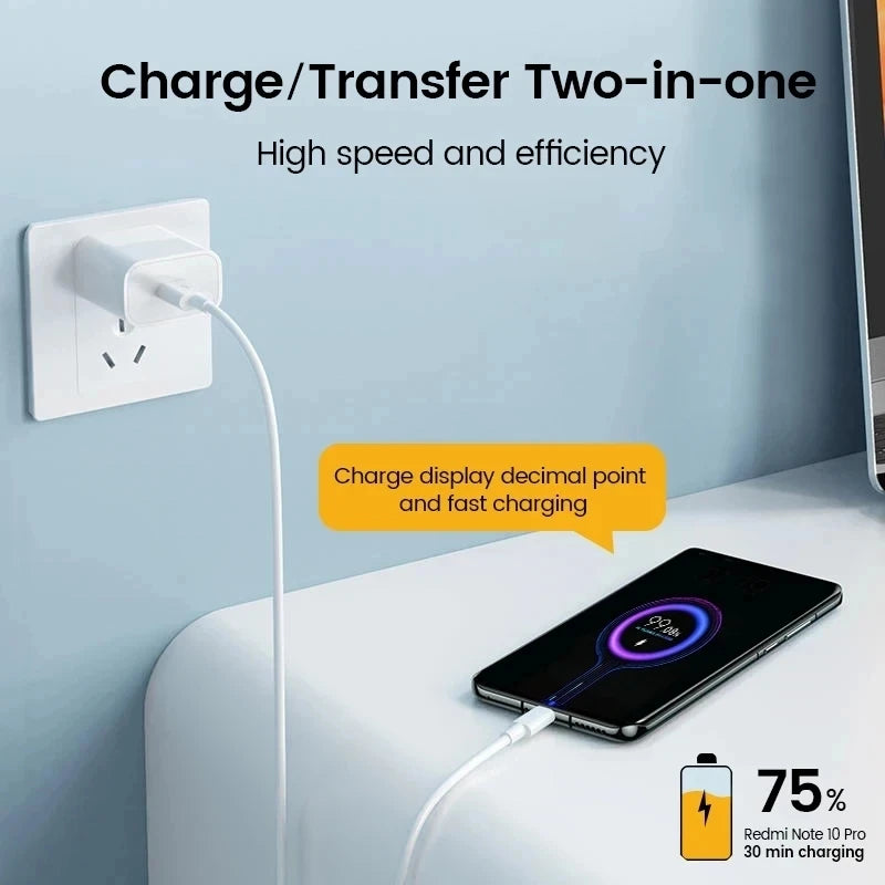 GaN Based 67W Fast TypeC Charger Cable Quick Charge - Smarsty
