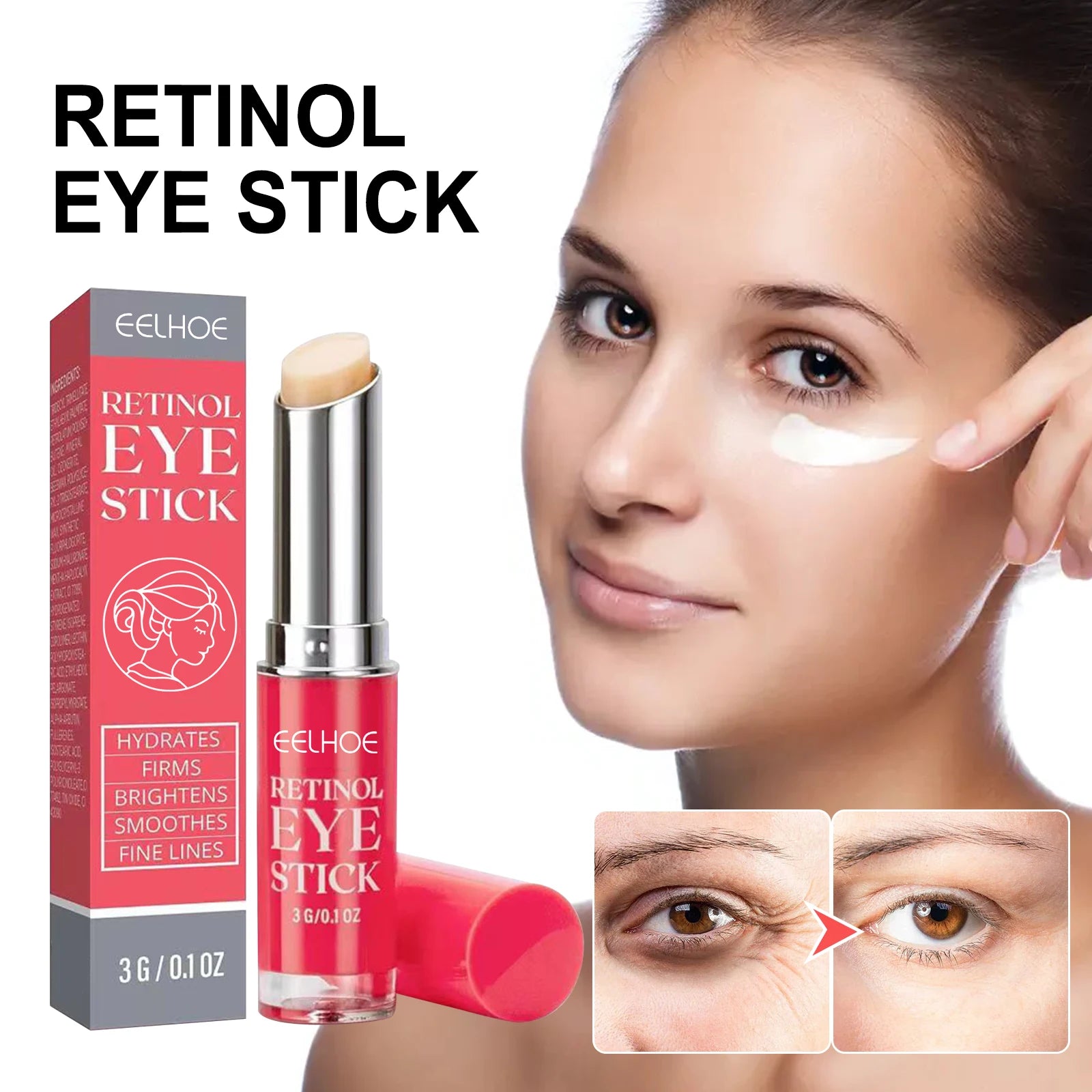 Retinol Eye Cream for Dark Circles and Wrinkles - Smarsty