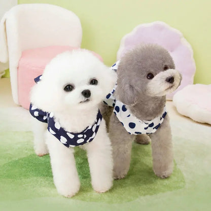 Lovely Dot Pattern Dog Dress for Wedding Parties - Smarsty