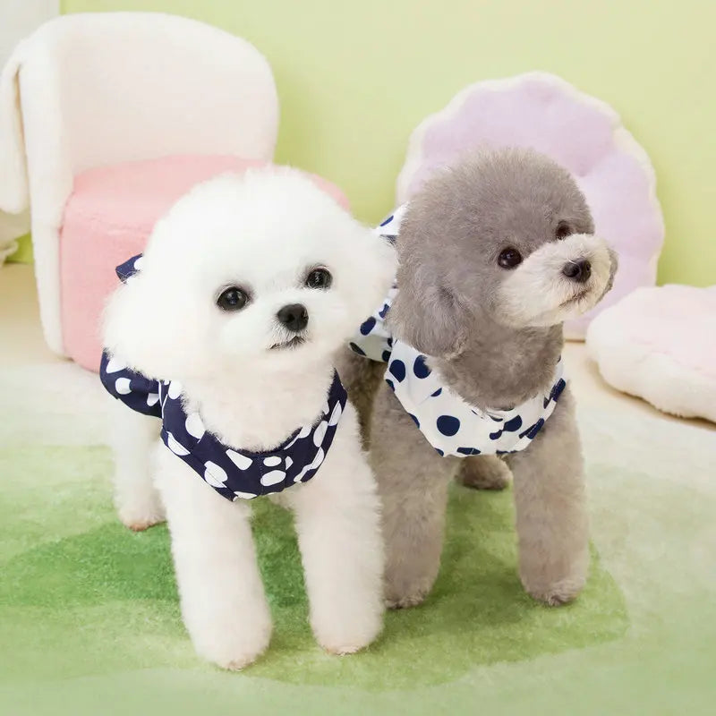 Lovely Dot Pattern Dog Dress for Wedding Parties - Smarsty