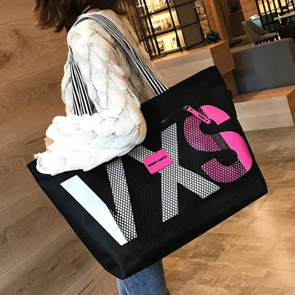 Canvas Tote Bag Large Capacity Single Shoulder Going Out - Smarsty