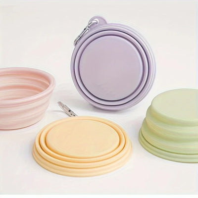 Portable Silicone Dog Travel Bowl for Outdoor Feeding - Smarsty