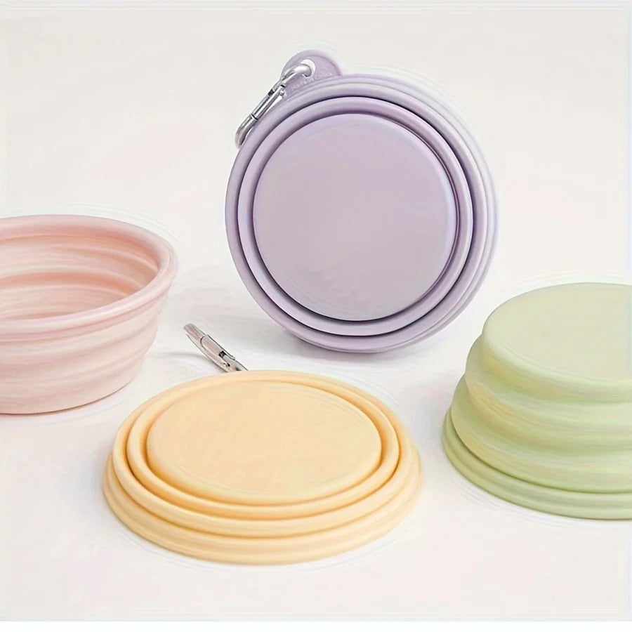 Portable Silicone Dog Travel Bowl for Outdoor Feeding - Smarsty