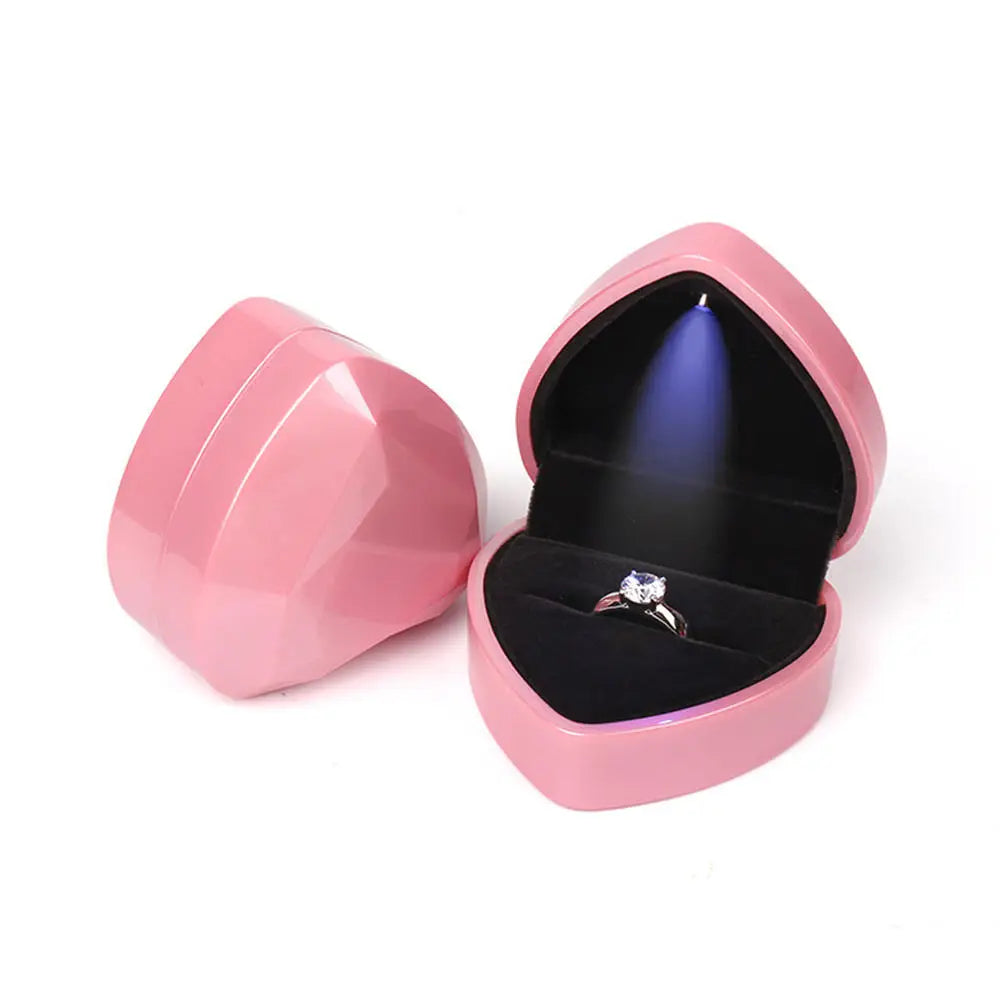 Luxury LED Jewelry Ring Box for Engagement and Wedding - Smarsty