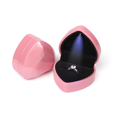 Luxury LED Jewelry Ring Box for Engagement and Wedding - Smarsty