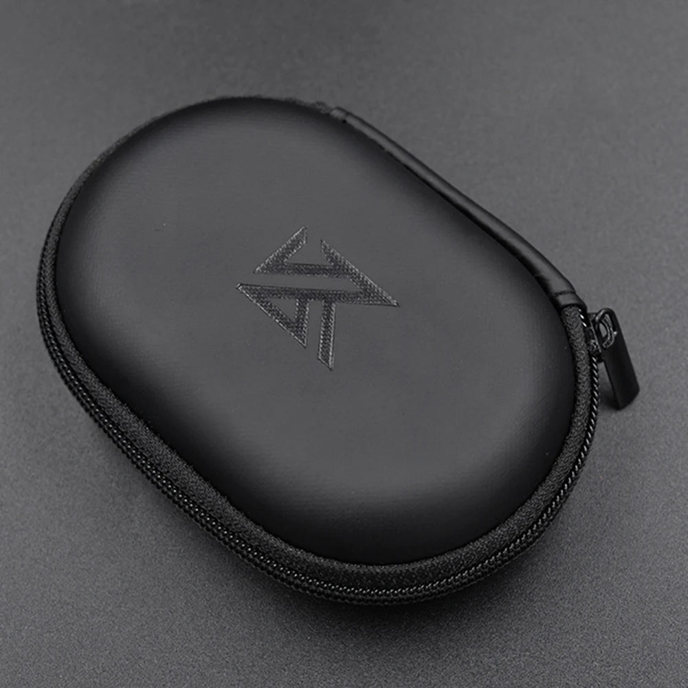 PU Leather Earphones Storage Case with Zipper Closure - Smarsty