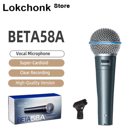 Metal Beta 58A Supercardioid Dynamic Microphone for Karaoke - Smarsty